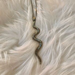Snake Crystal Necklace